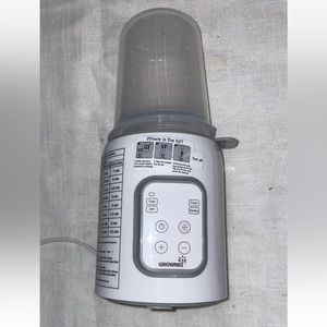 Growns N1T White Corded Electric 8-in-1 BPA Free Baby Bottle Warmer